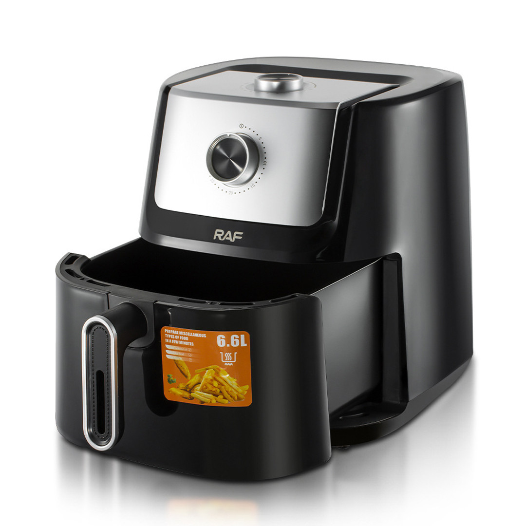 Електрична фритюрниця великої ємності 6.6 л на 1600 Вт Air Fryer R.5281 Фритюр для кухні, фото 1