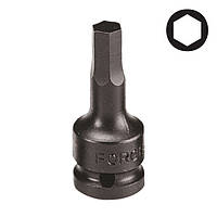 1/2" Головка-бита шестигранна (HEX) суцільна, ударна 5 мм, L = 60 мм (FORCE 24406005)
