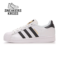 Женские кроссовки Adidas Superstar Classic Black White, Кроссовки adidas Originals Superstar белые