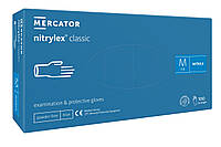 Перчатки нитриловые Mercator Medical Nitrylex Classic M Синие 100 шт (00-00000048) UM, код: 8246358