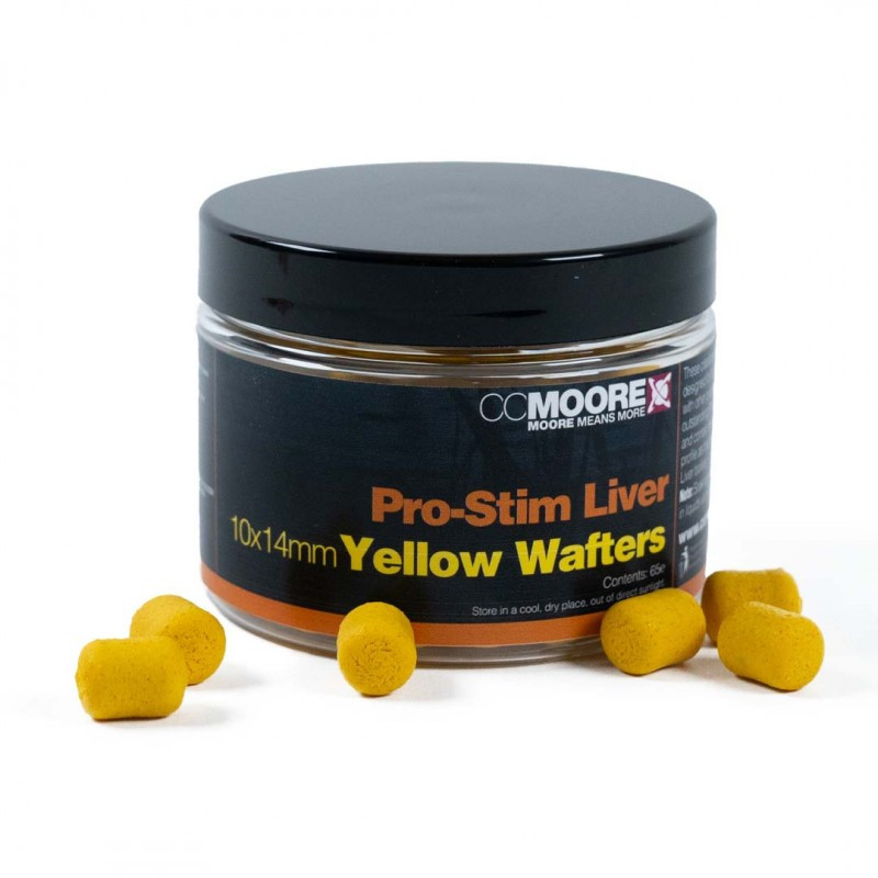 Вафтерси CC Moore Pro-Stim Yellow dumbell wafters 10x14mm, фото 1