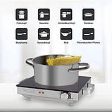 Переносна компактна настільна електроплита (електроплитка) на 1 конфорку Profi Cook інфрачервона плита, фото 2