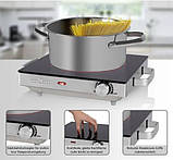 Переносна компактна настільна електроплита (електроплитка) на 1 конфорку Profi Cook інфрачервона плита, фото 9