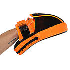 Лапа вигнута (2 шт.) Zelart Fight Gear 9057 розмір 26x19,5x8 см Black-Orange, фото 9