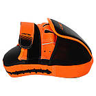 Лапа вигнута (2 шт.) Zelart Fight Gear 9057 розмір 26x19,5x8 см Black-Orange, фото 6