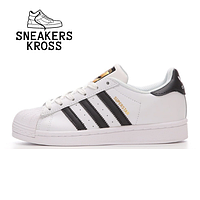 Мужские кроссовки Adidas Superstar Classic Black White, Кроссовки adidas Originals Superstar белые
