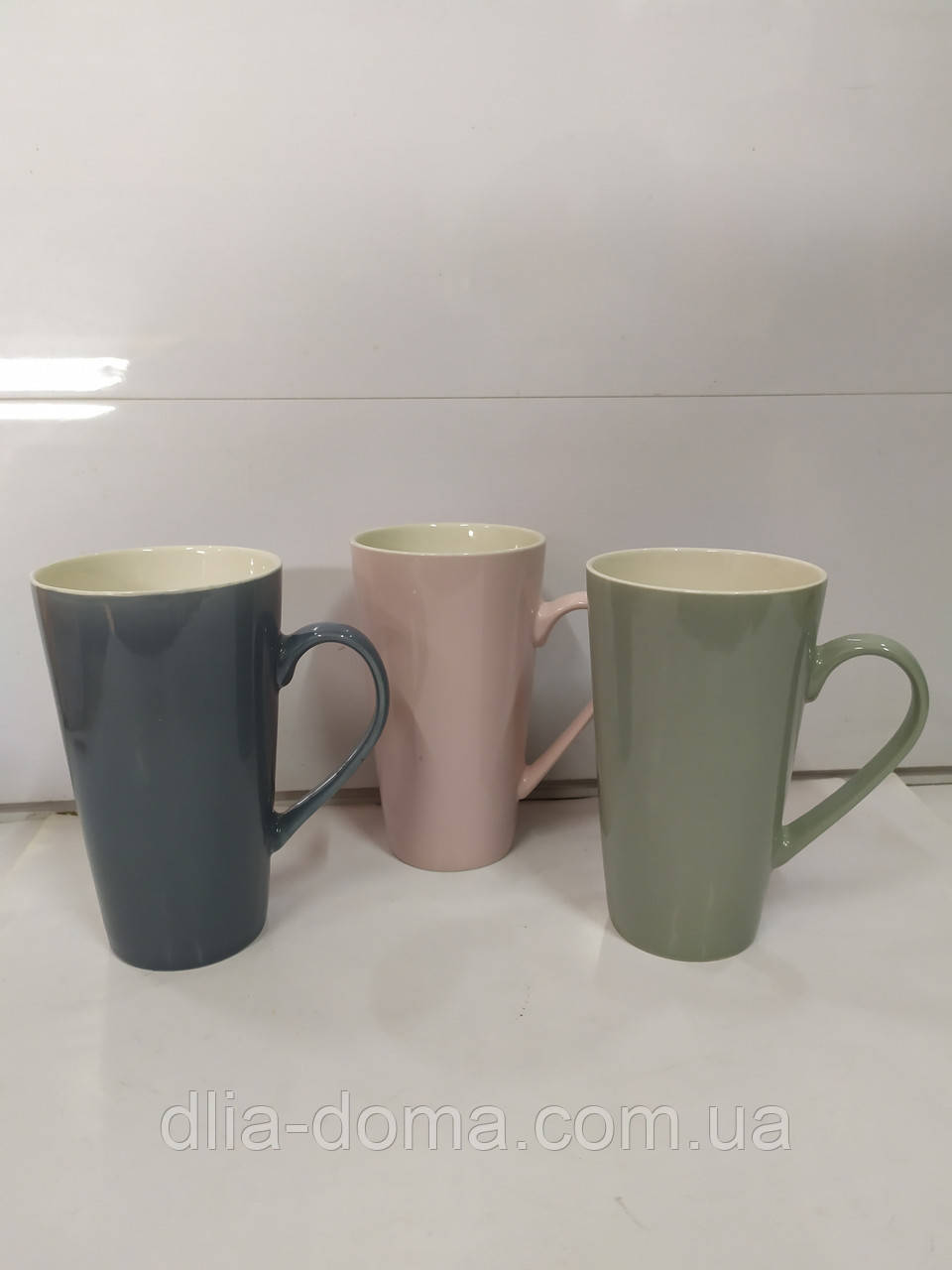 Чашка керамическая 560 мл Н 15.5см цвета микс 4174-00, фото 1