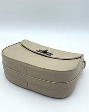 Маленька жіноча сумка на плече з екошкіри "Стеффі" бежевого кольору Welassie, фото 3