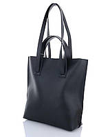 Черная женская сумка шоппер с четырьмя ручками на плечо «Минди» 1 отделение на молнии Welassie