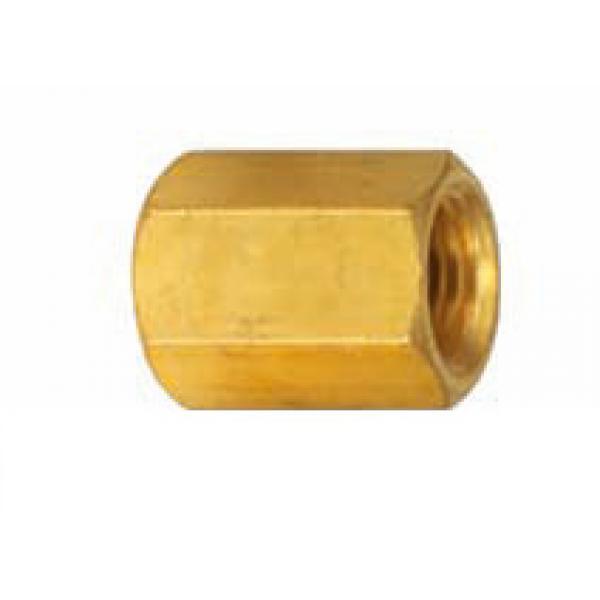 Фітинг латунний (внутрішня різь — внутрішня різь) 1/4" (f) х 1/4" (f) (Sumake FF P-52)
