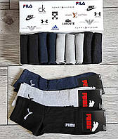 RYI Шкарпетки Носки мужские Puma - 12 пар в коробке томми хилфигер / чоловічі шкарпетки носки