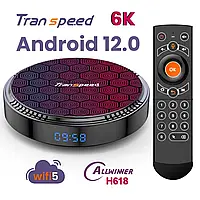 Смарт ТБ-приставка Transpeed H618 6K 4Gb/64 Gb SMART TV Андроїд 12.0 WiFi-6