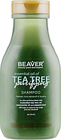 Укрепляющий шампунь для жирных волос с маслом чайного дерева Beaver (Shampoo Tea Tree) 350 мл