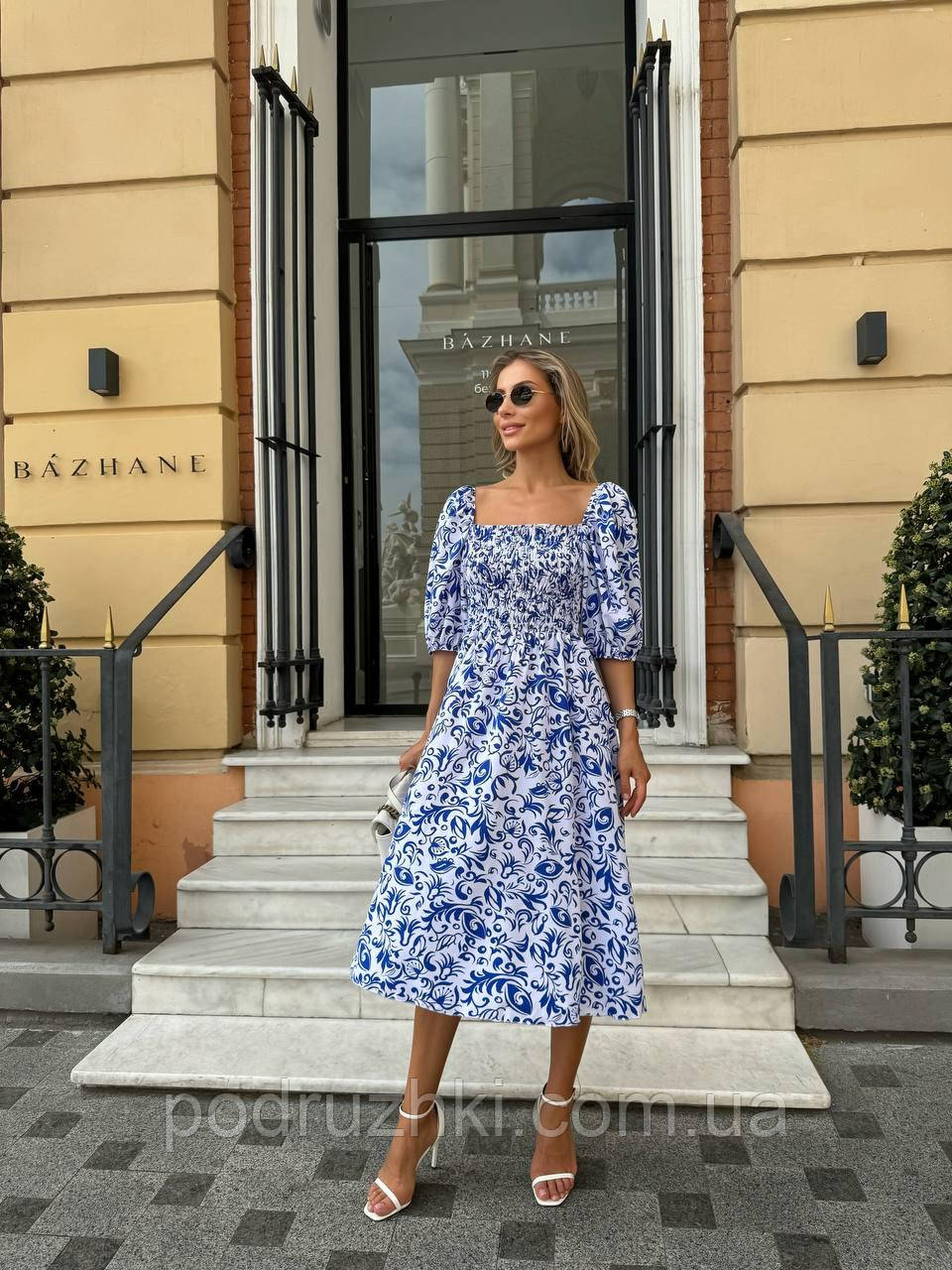 Ідеальна Літня сукня з гумкою по грудях Тканина легкий софт Розміри S, M, L, XL, фото 1