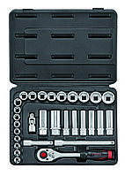 3/8" Набор инструмента 6-гр. 30 пр. (6-24 мм) (FORCE 3302)