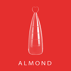 Верхні форми для нарощування Roks Almond 120 шт