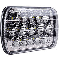 Фара LED прямоугольная 45W(15 диодов)(ближн. + дальний)(198х140х69)+ крепление