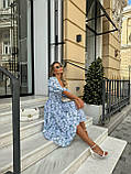 Ідеальна Літня сукня з гумкою по грудях Тканина легкий софт Розміри S, M, L, XL, фото 9