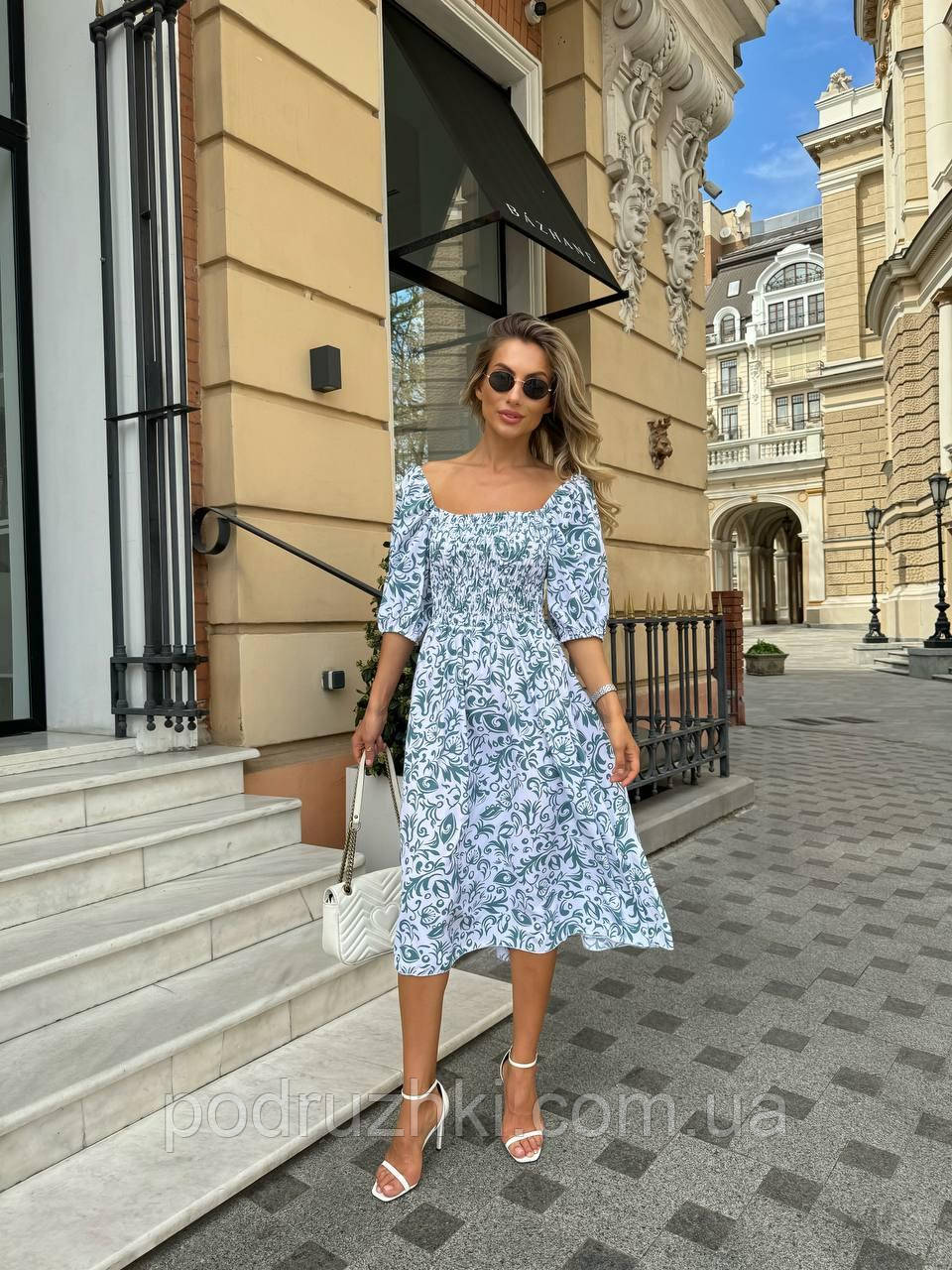 Ідеальна Літня сукня з гумкою по грудях Тканина легкий софт Розміри S, M, L, XL, фото 1