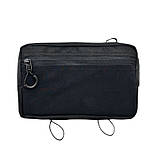 Чоловіча сумка бананка маленька на пояс тактична, мультикам з трикотажною вставкою, матеріал Оксфорд, фото 3