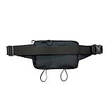 Чоловіча сумка бананка маленька на пояс тактична, мультикам з трикотажною вставкою, матеріал Оксфорд, фото 6