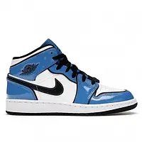 Jordan 1 Retro Mid Signal Blue 36