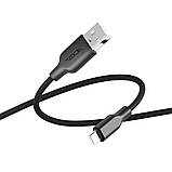 Кабель USB Ridea RC-M124 Soft Silico Type-C 3A Колір Біло-Чорний, фото 9