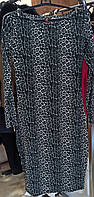 Жіноче плаття з леопардовим забарвленням, р.44-48 з блискавками на рукавах
