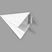 Профиль алюминиевый двойной уголок для сайдинга 25,7*33*6000мм (D) 3D-00001725