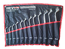 Набір ключів накидних, відігнуті на 75° на полотні 12 пр. (6-32 мм) (BAUM 20-12M)