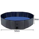 Басейн для собак 120 х 30 см Purlov 23831 - Складний басейн для тварин, фото 8