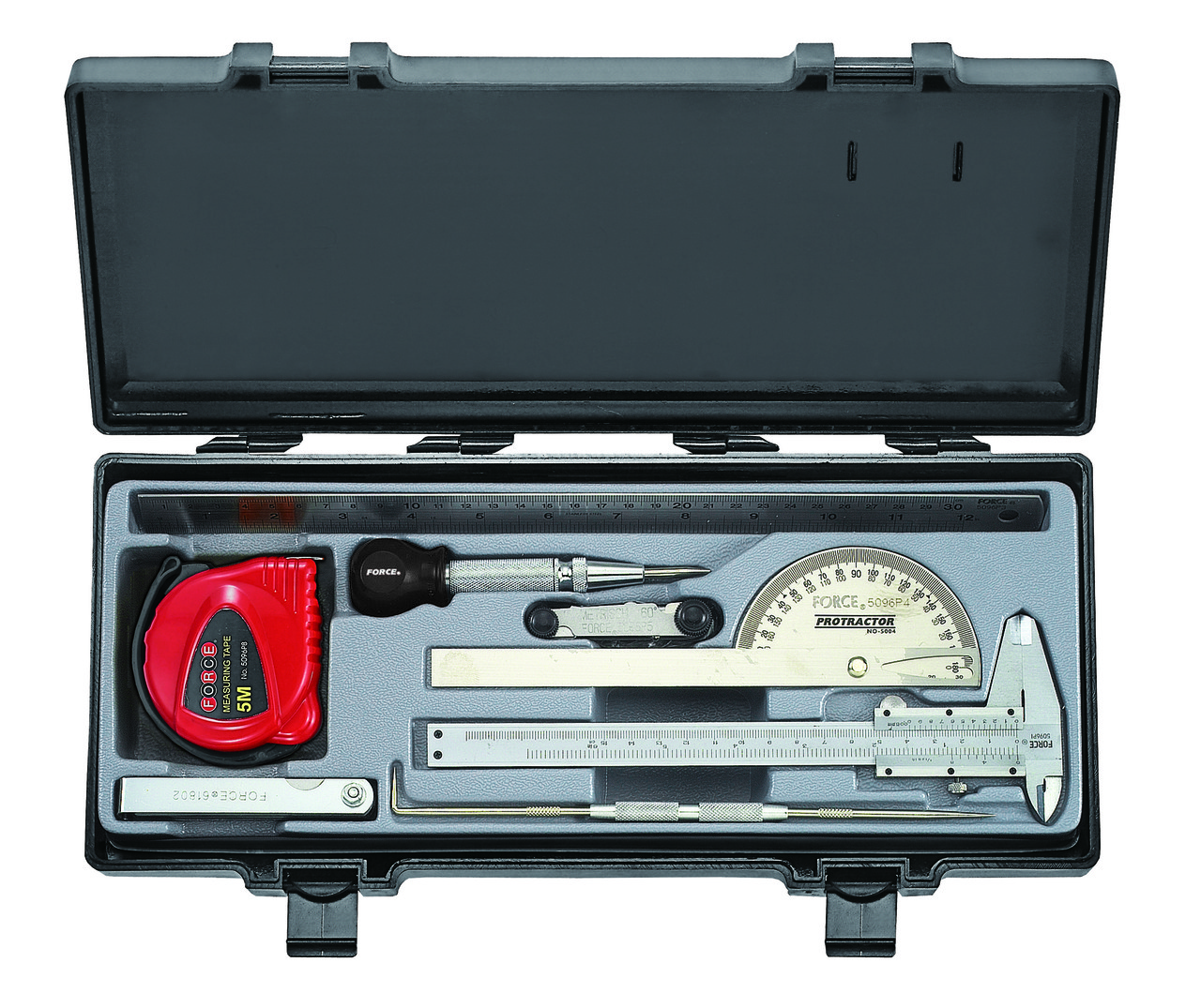 Набір вимірювальних інструментів 9 пр. (FORCE 5096)
