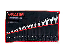 Набір ключів ріжково-накидних на полотні 16 пр. (6-27 мм) (BAUM 30-16M)