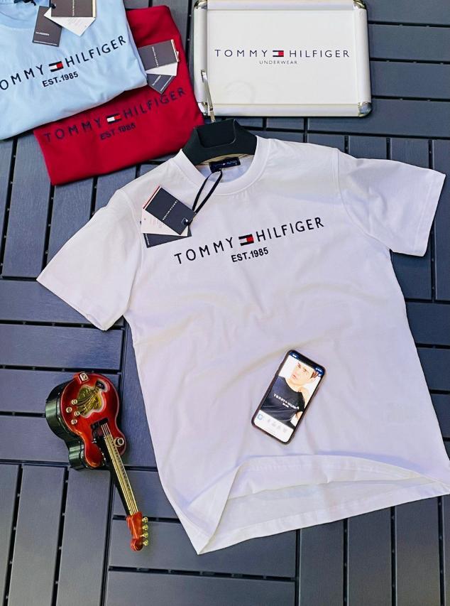 RYI Футболка мужская Tommy Hilfiger LUX КАЧЕСТВО белая / томми хилфигер ...
