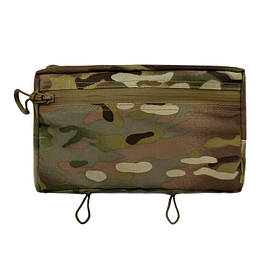 Чоловіча сумка бананка маленька на пояс тактична, мультикам з трикотажною вставкою, матеріал Кордура