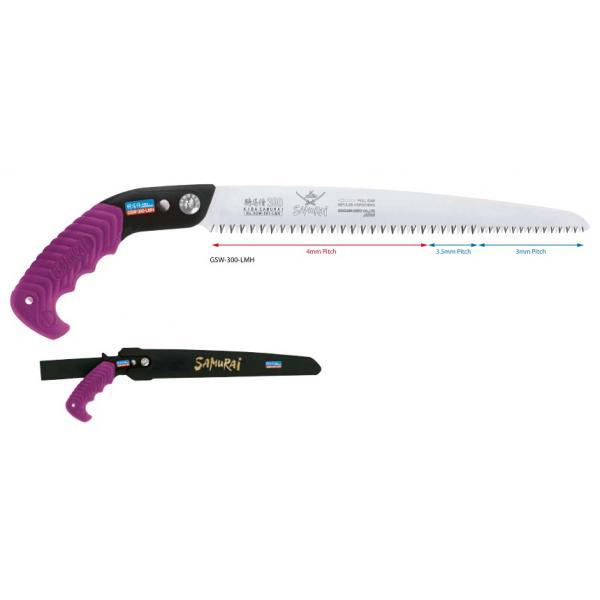 Пила з прямим полотном у чохлі, зі змінним кроком (L = 270 мм/3 мм/3,5 мм/4 мм) (Samurai GSW-270-LMH)