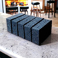 Губки кухонные пористые черного цвета, комплект из 5 штук, размер 9,5х6,5х3,5 см, ТМ Profit