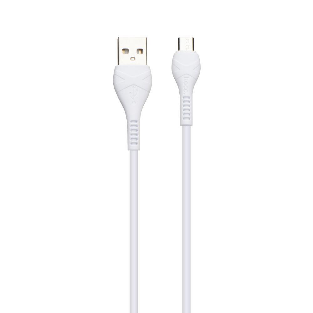 Кабель USB Hoco X37 Cool Power Charging Micro Колір Бiлий