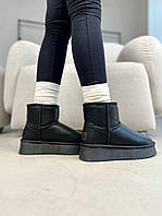 Ugg mini platform черн кожа 38