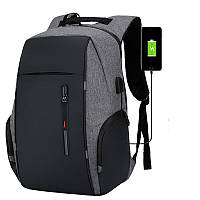 Чоловічий міський універсальний спортивний рюкзак з USB портом та світловідбивачами Univercity, 4 кольори