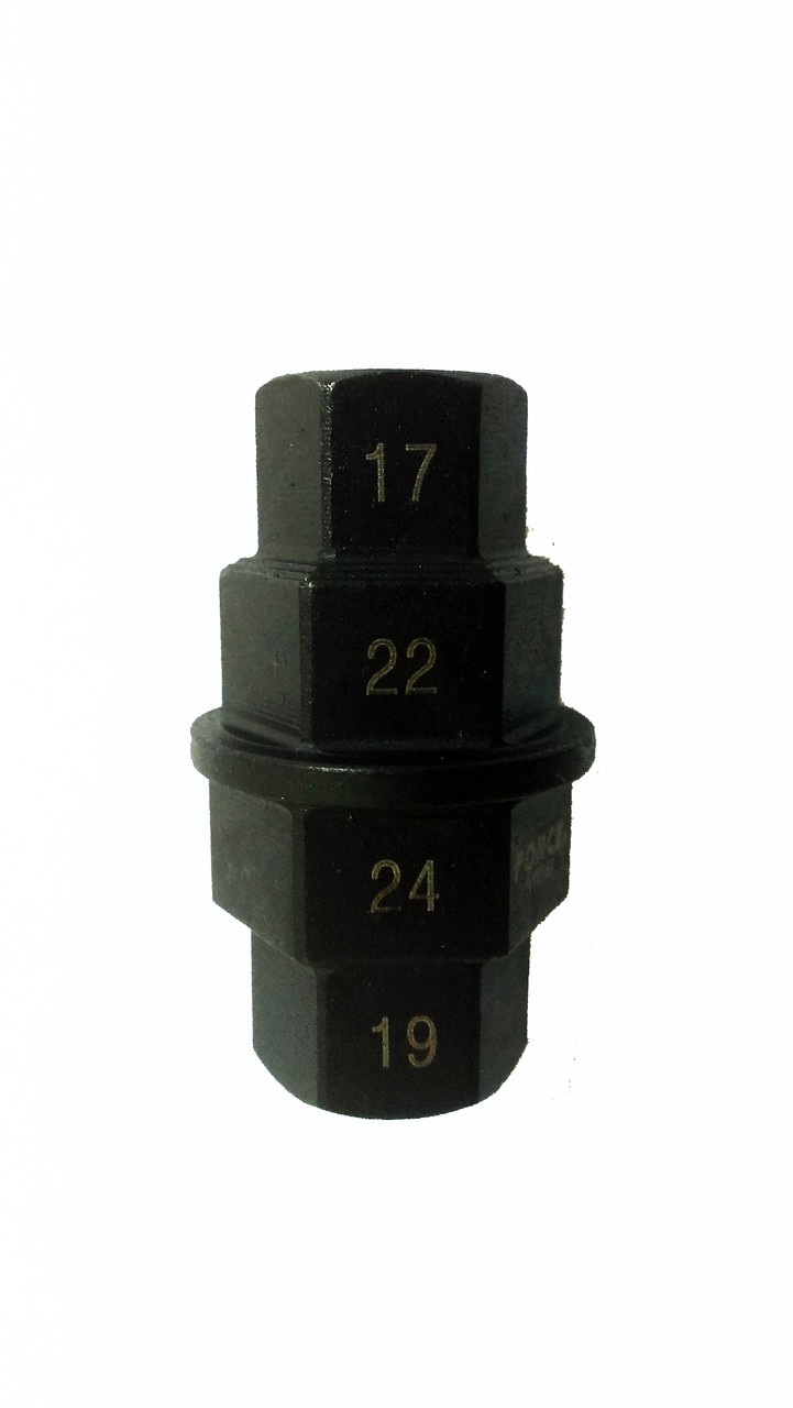 Багатофункціональний торцевий 6-г. ключ 4 в 1, 17х19х22х24 мм (FORCE 9Y0151)