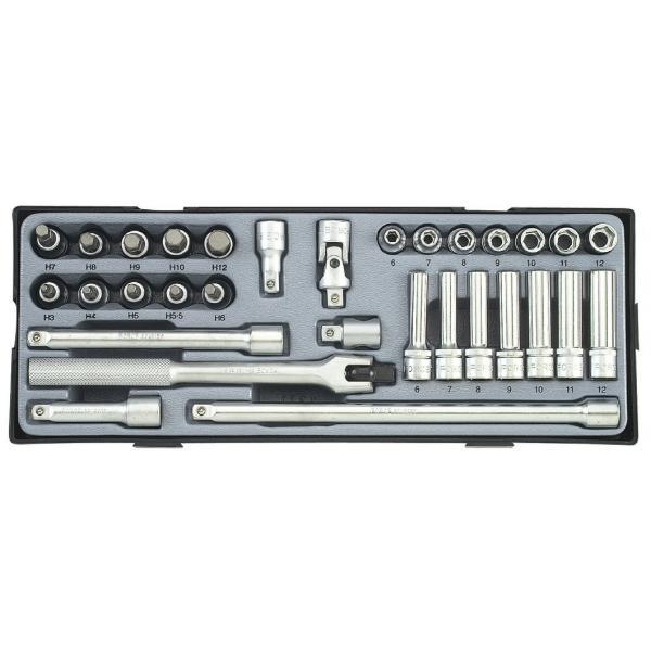 3/8" Набір головок 31 пр. (в ложементі) (FORCE T3311)