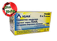 Салфетки спиртовые Igar - 100 штук