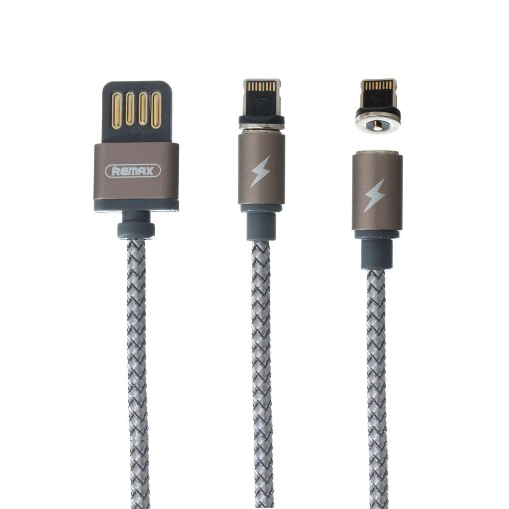 Кабель USB Remax RC-095i Gravity Lightning Колір Чорний