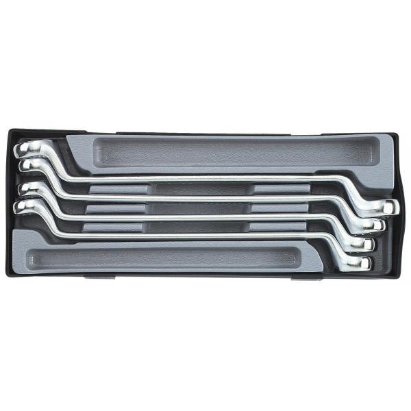 Набір ключів накидних, відігнуті на 75° 4 пр. (в ложементі) (FORCE T5044)