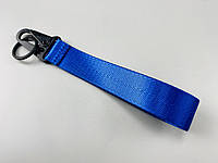 Брелок подвес для ключей пряжка-карабин, держатель ключей с карабином синий