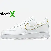 0644 Air Force 1 White - Gold 40