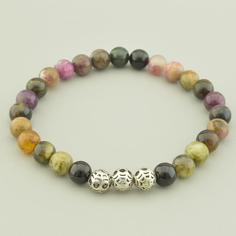 Браслет із натурального каменю Турмалін 22 см, фото 1