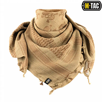 Тактический шарф шемаг с Пиратским Черепом Койот, шарф для лица, арафатка, военный шарф SPARK