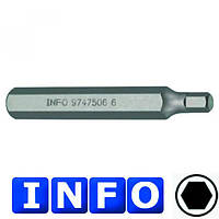 10 мм Біта 6-г. (HEX) 4 мм, L = 75 мм (INFO 9747504 I)
